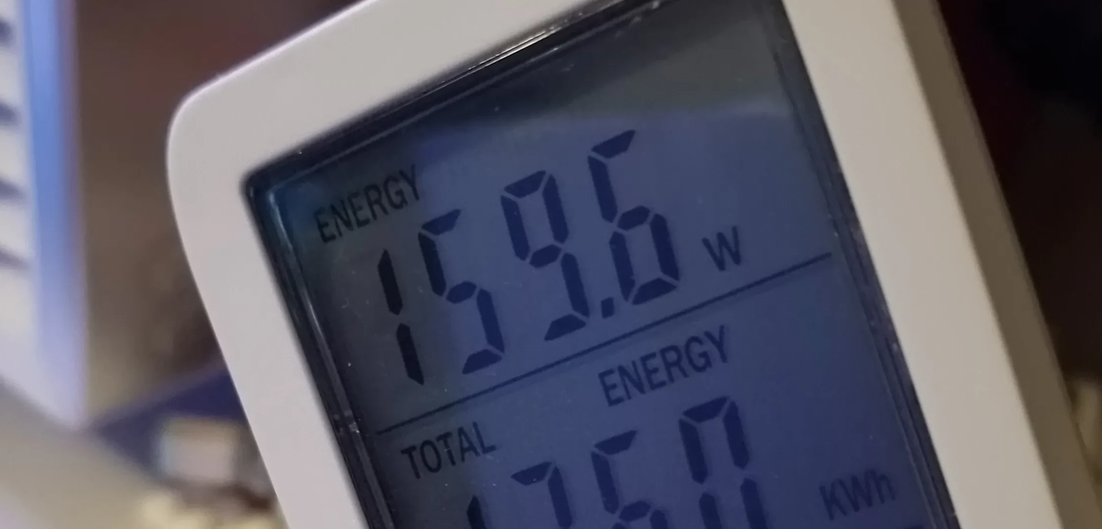 Final power consumption readout with tuned settings